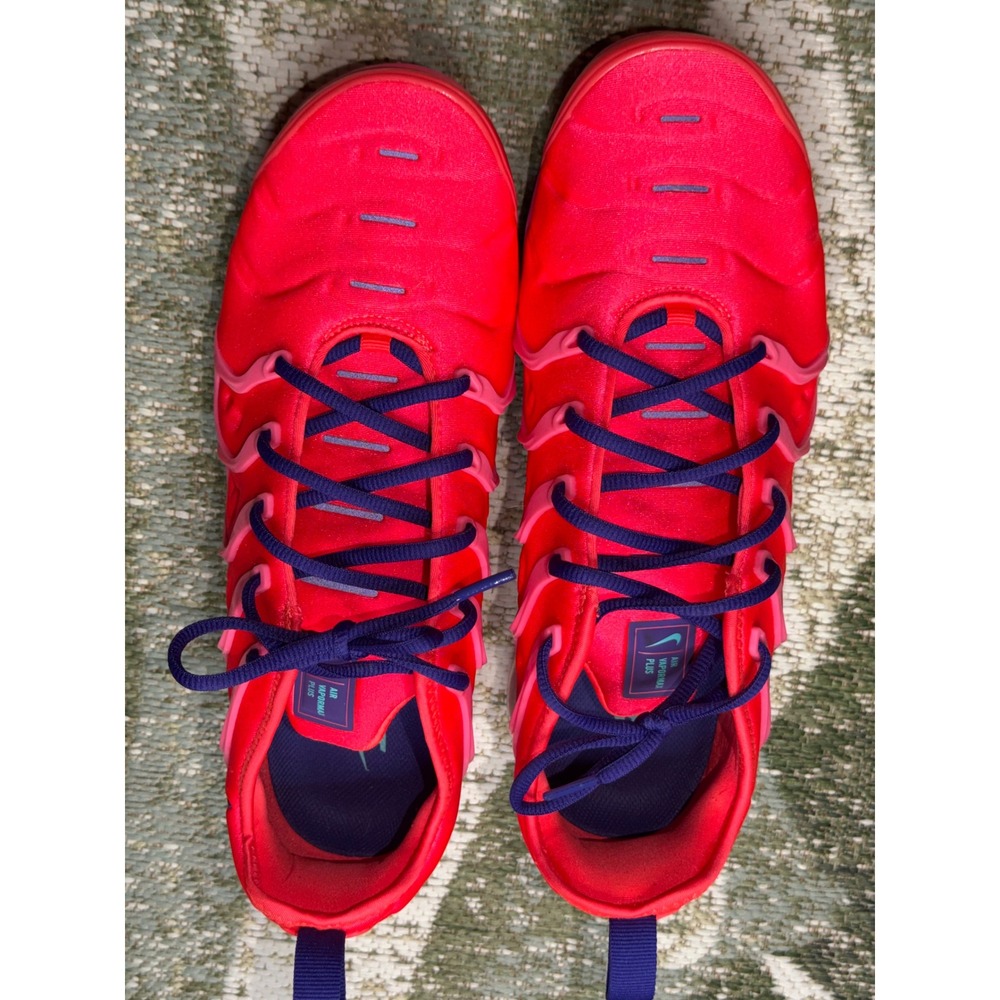 Nike Air VaporMax Plus Mens 12 Bright Crimson Pink Purple CU4907-600